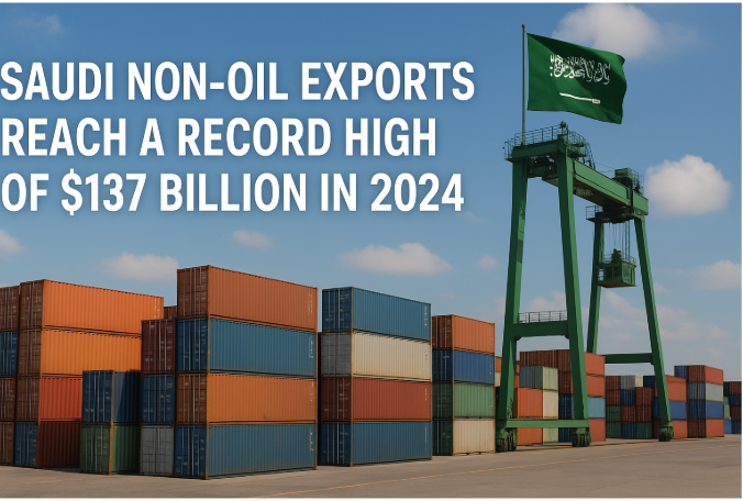 Saudi Non-Oil Exports Reach a Record High of $137 Billion in 2024